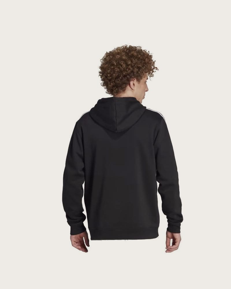 Pánska mikina s kapucňou ADIDAS ORIGINALS 3-STRIPES HOODY-IM2088-black – fotka 2