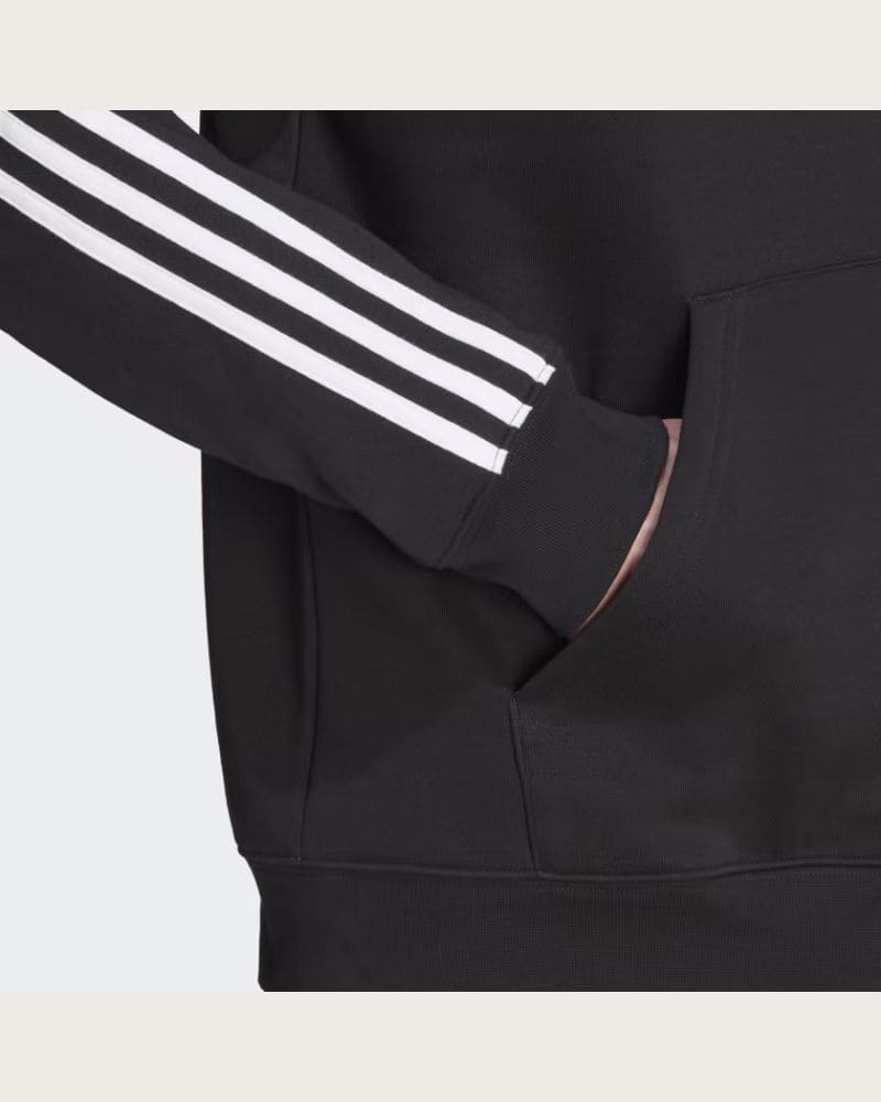 Pánska mikina s kapucňou ADIDAS ORIGINALS 3-STRIPES HOODY-IM2088-black – fotka 4