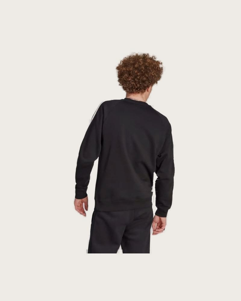 Pánska mikina ADIDAS ORIGINALS 3-STRIPES CREW-IM2087-black – fotka 3