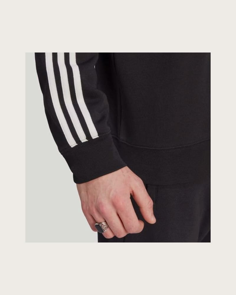 Pánska mikina ADIDAS ORIGINALS 3-STRIPES CREW-IM2087-black – fotka 5