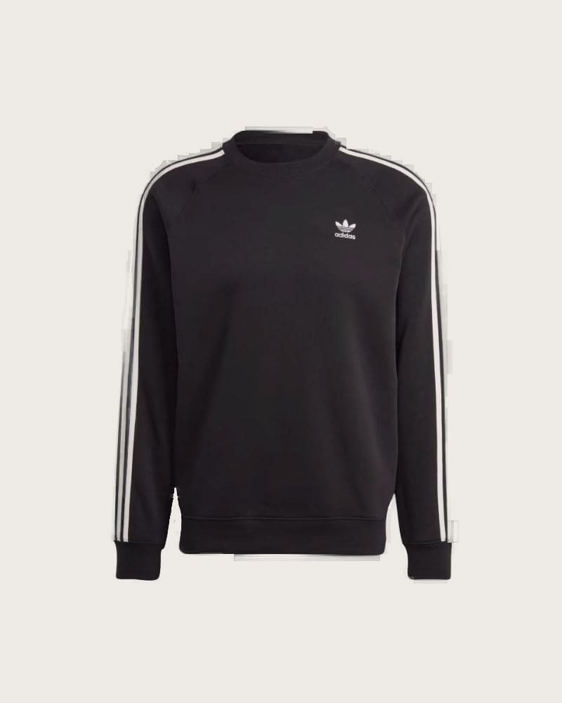 Pánska mikina ADIDAS ORIGINALS 3-STRIPES CREW-IM2087-black – fotka 6