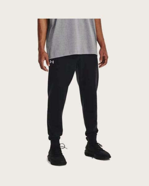 Pánske zateplené tepláky UNDER ARMOUR UA Rival Fleece Joggers-BLK