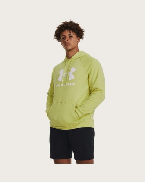 Pánska zateplená mikina s kapucňou UNDER ARMOUR UA Rival Fleece Logo HD-YLW