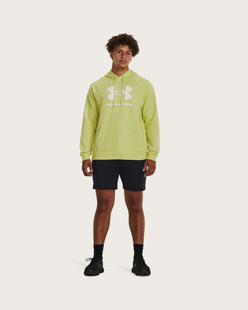 Pánska zateplená mikina s kapucňou UNDER ARMOUR UA Rival Fleece Logo HD-YLW – fotka 4
