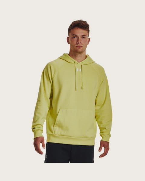 Pánska zateplená mikina s kapucňou UNDER ARMOUR UA Rival Fleece Hoodie-YLW