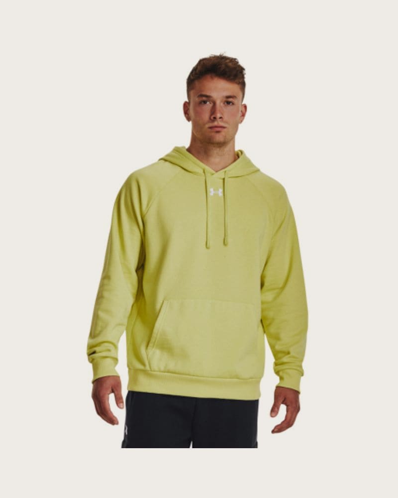 Pánska zateplená mikina s kapucňou UNDER ARMOUR UA Rival Fleece Hoodie-YLW