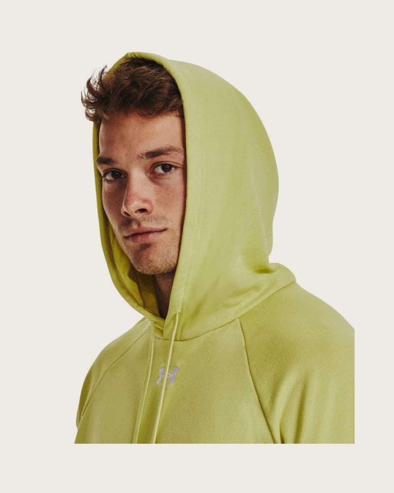 Pánska zateplená mikina s kapucňou UNDER ARMOUR UA Rival Fleece Hoodie-YLW – fotka 2