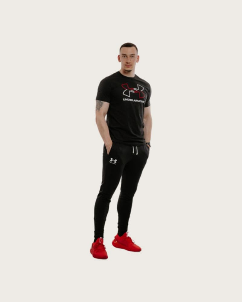 Pánske tepláky UNDER ARMOUR UA Rival Terry Jogger-BLK