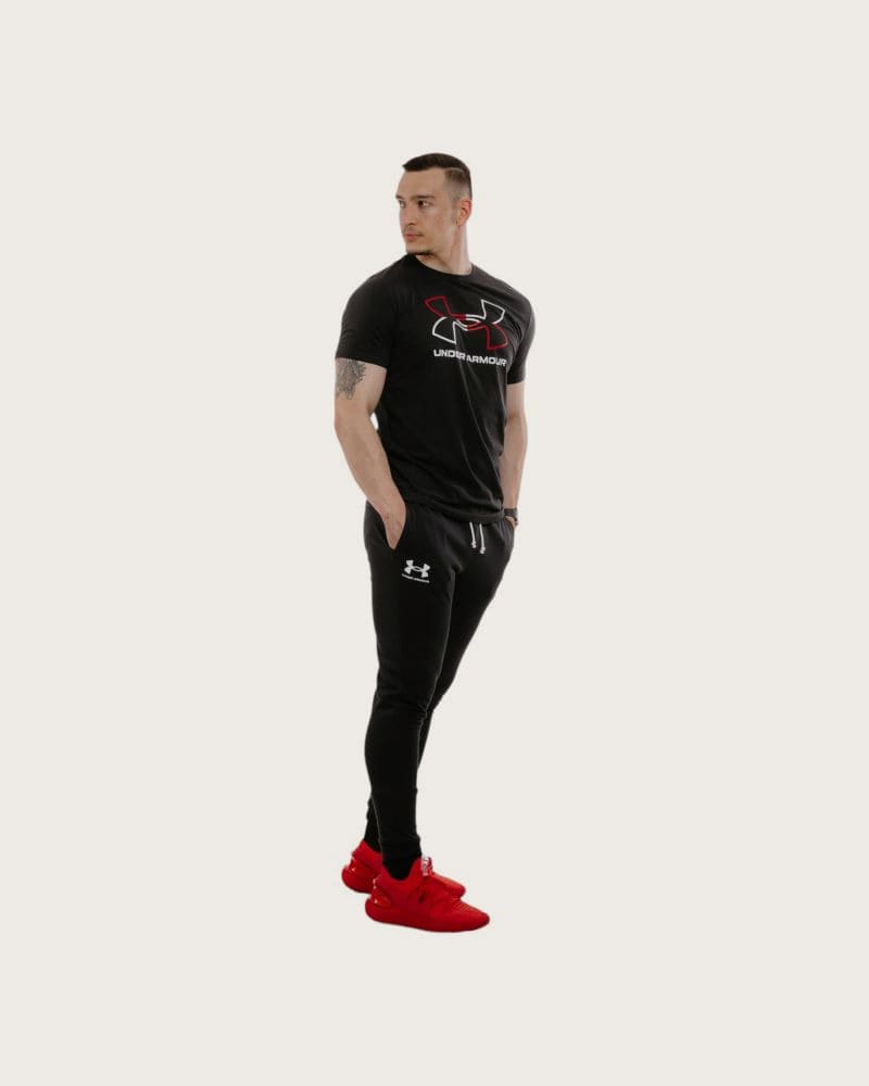 Pánske tepláky UNDER ARMOUR UA Rival Terry Jogger-BLK – fotka 2