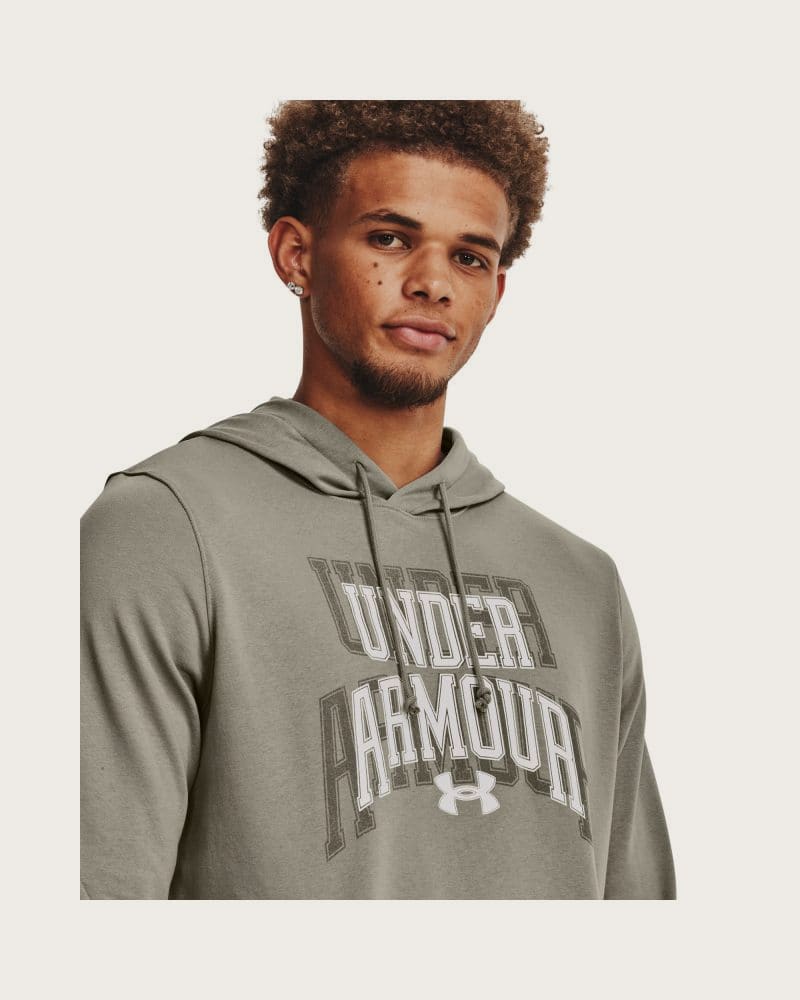 Pánska mikina s kapucňou UNDER ARMOUR UA Rival Terry Graphic HD-GRN – fotka 2