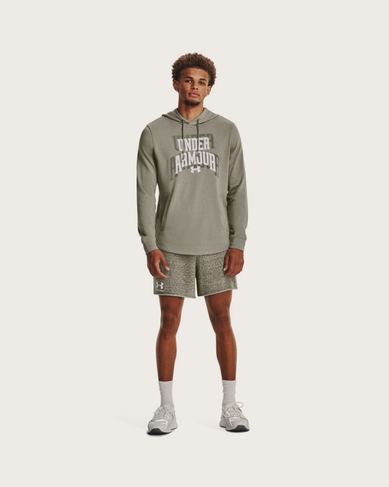 Pánska mikina s kapucňou UNDER ARMOUR UA Rival Terry Graphic HD-GRN – fotka 4
