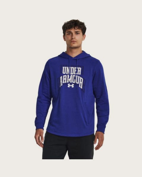 Pánska mikina s kapucňou UNDER ARMOUR UA Rival Terry Graphic HD-BLU