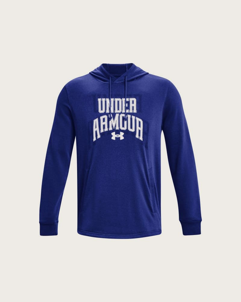 Pánska mikina s kapucňou UNDER ARMOUR UA Rival Terry Graphic HD-BLU – fotka 5