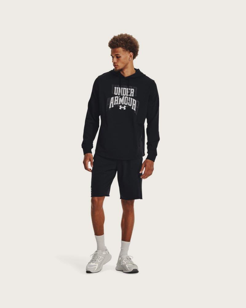 Pánska mikina s kapucňou UNDER ARMOUR UA Rival Terry Graphic HD-BLK – fotka 4