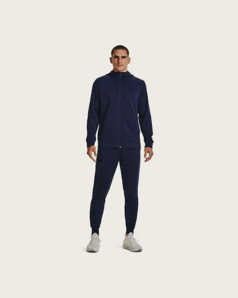 Pánske zateplené tepláky UNDER ARMOUR UA Armour Fleece Joggers-NVY – fotka 3