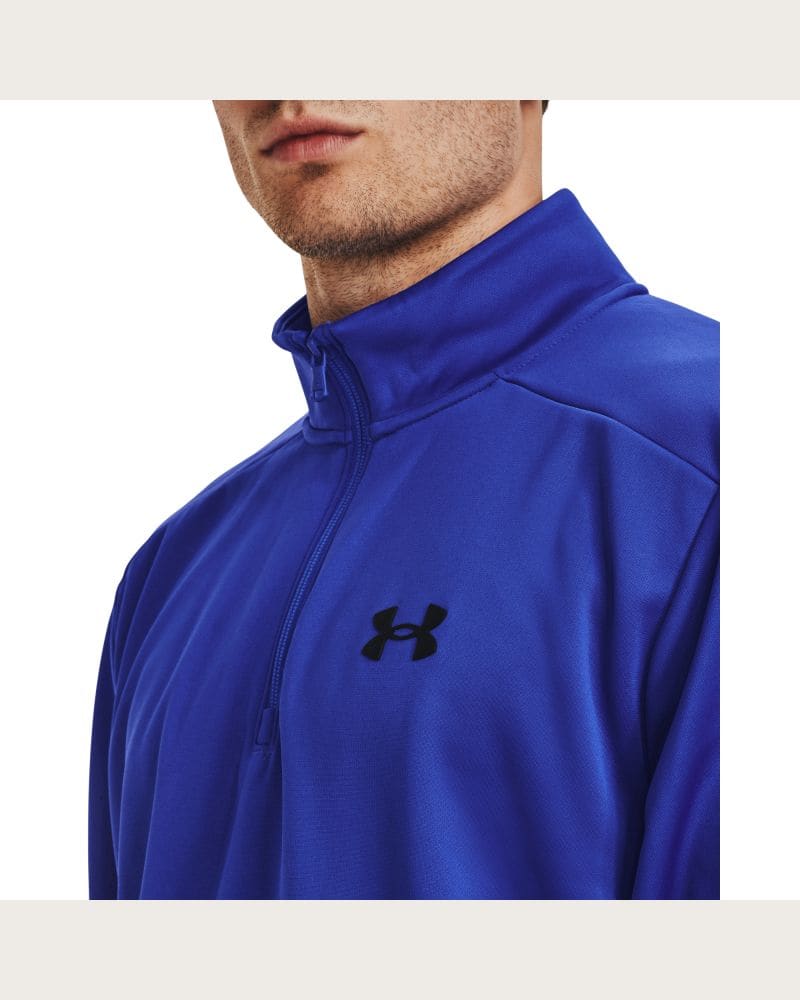 Pánska zateplená tréningová mikina s 1 2 zipsom UNDER ARMOUR UA Armour Fleece 1 4 Zip-BLU – fotka 2
