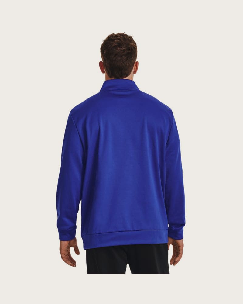 Pánska zateplená tréningová mikina s 1 2 zipsom UNDER ARMOUR UA Armour Fleece 1 4 Zip-BLU – fotka 3