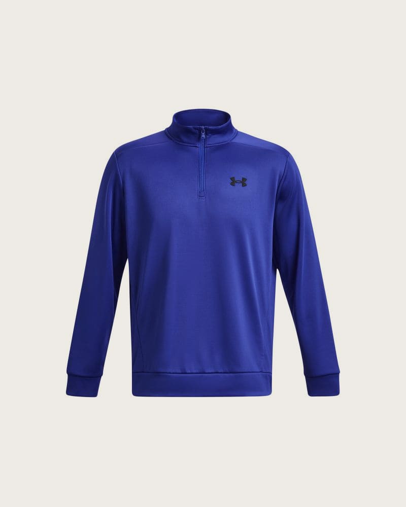 Pánska zateplená tréningová mikina s 1 2 zipsom UNDER ARMOUR UA Armour Fleece 1 4 Zip-BLU – fotka 5