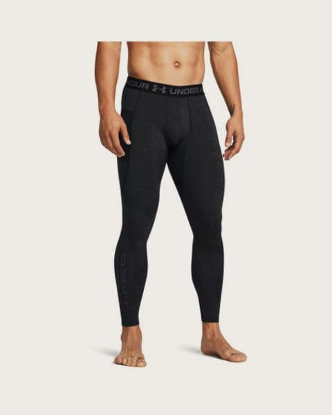 Pánske zateplené legíny UNDER ARMOUR UA CG Armour Twist Lgs-BLK
