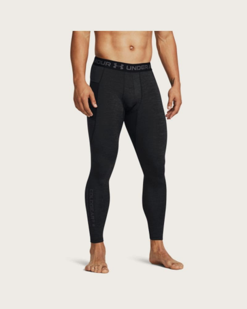 Pánske zateplené legíny UNDER ARMOUR UA CG Armour Twist Lgs-BLK
