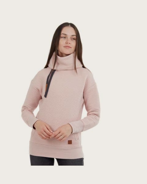 Dámska mikina FUNDANGO Aliz Pullover-320-rose
