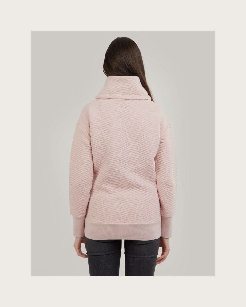 Dámska mikina FUNDANGO Aliz Pullover-320-rose – fotka 3