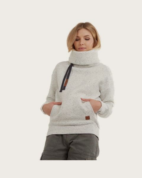Dámska mikina FUNDANGO Aliz Pullover-171-stone heather