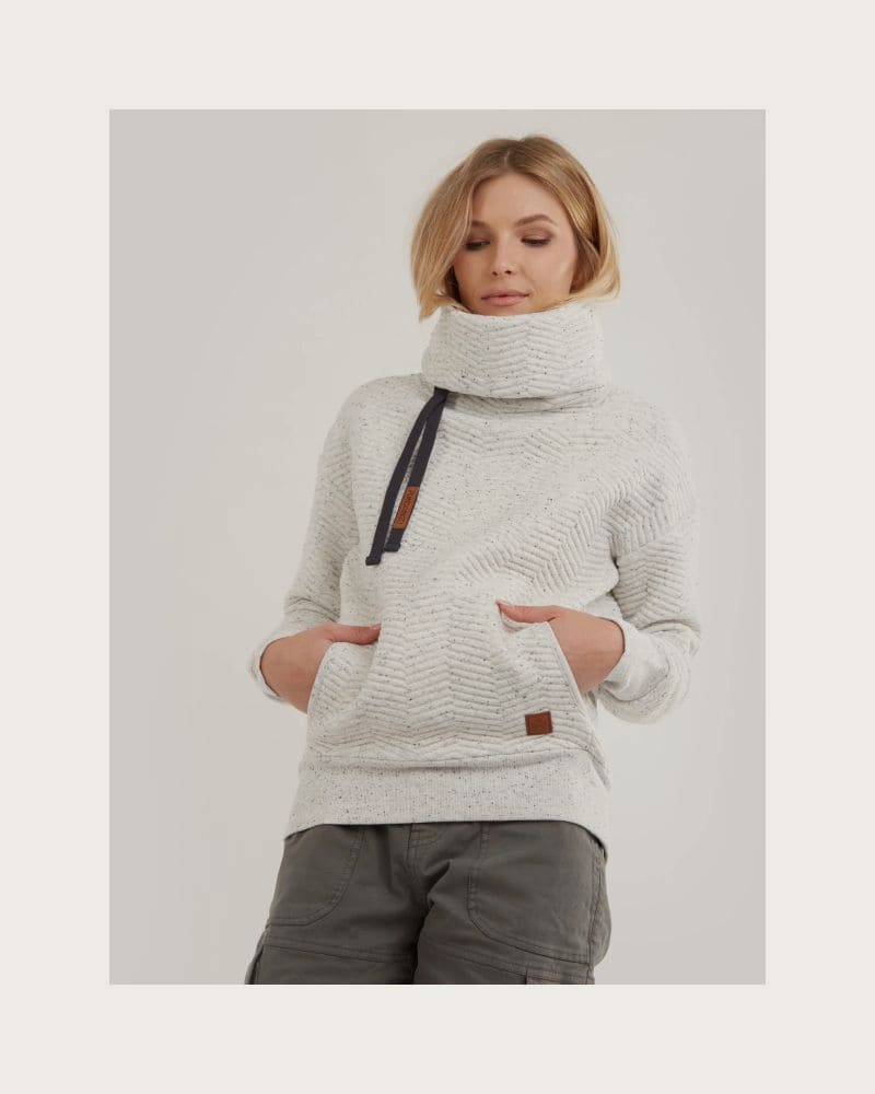 Dámska mikina FUNDANGO Aliz Pullover-171-stone heather – fotka 2