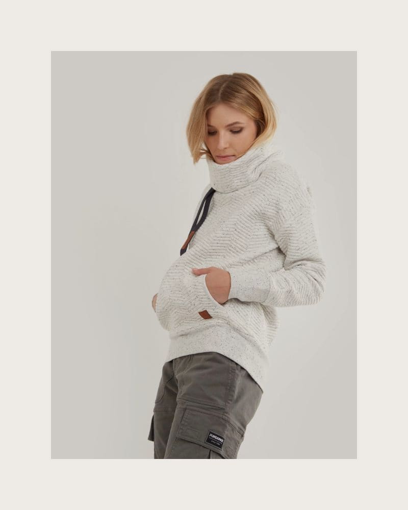 Dámska mikina FUNDANGO Aliz Pullover-171-stone heather – fotka 3