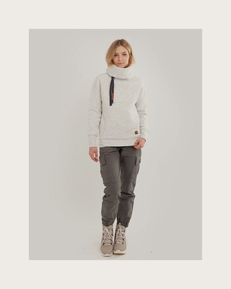 Dámska mikina FUNDANGO Aliz Pullover-171-stone heather – fotka 5