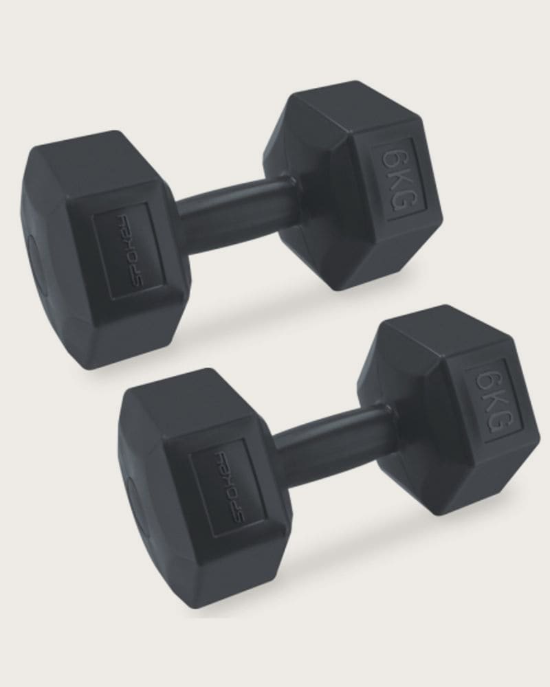 Set závažia SPOKEY MONSTER BLACK HEXA 2x 6 kg