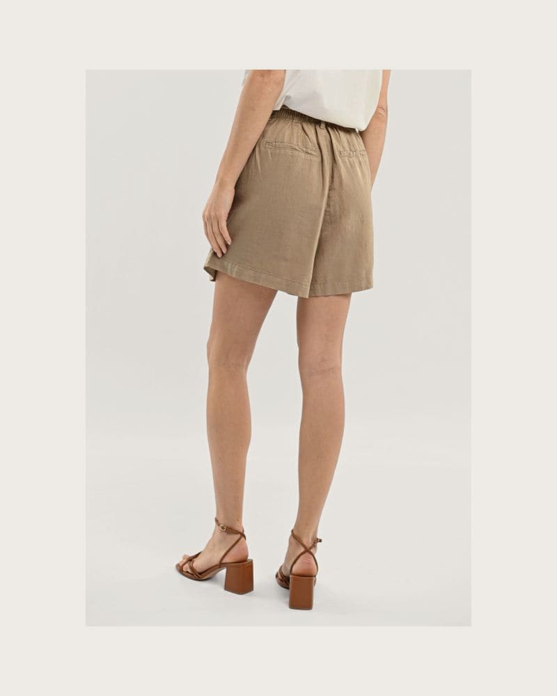 Dámske kraťasy VOLCANO P-ALESS-101-BEIGE – fotka 4