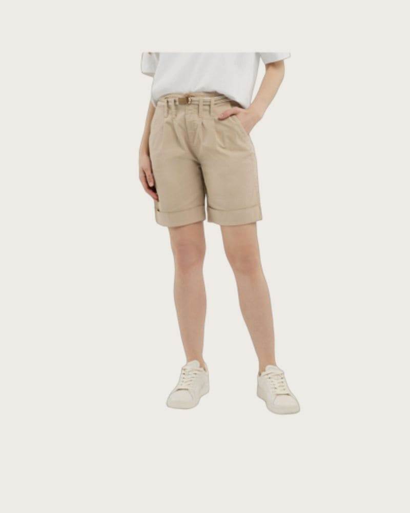 Dámske kraťasy VOLCANO P-FLORESA-101-BEIGE