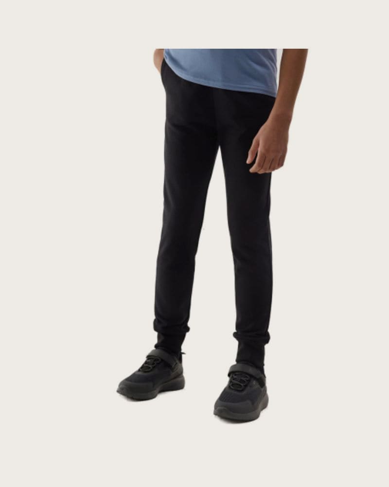 Dievčenské tepláky 4F JUNIOR TROUSERS-4FJWSS24TTROF587-20S-DEEP BLACK