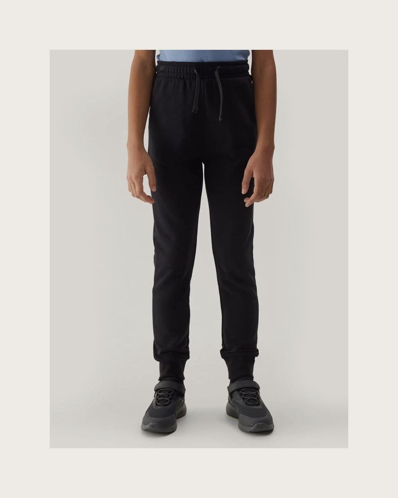 Dievčenské tepláky 4F JUNIOR TROUSERS-4FJWSS24TTROF587-20S-DEEP BLACK – fotka 3