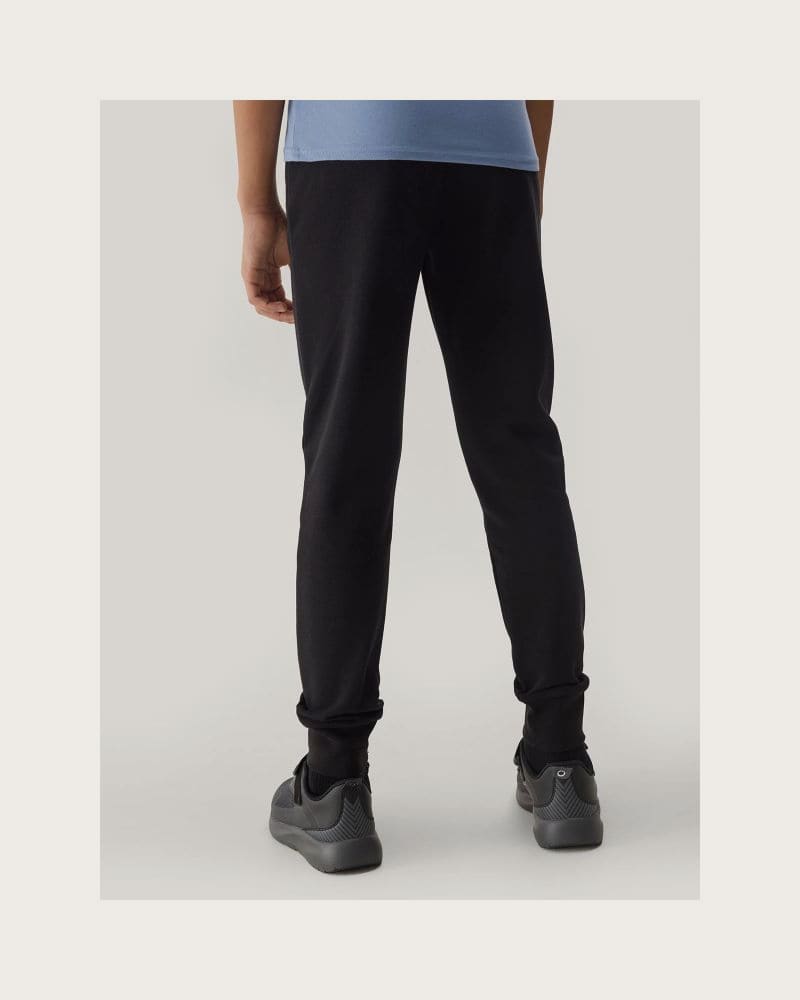 Dievčenské tepláky 4F JUNIOR TROUSERS-4FJWSS24TTROF587-20S-DEEP BLACK – fotka 4