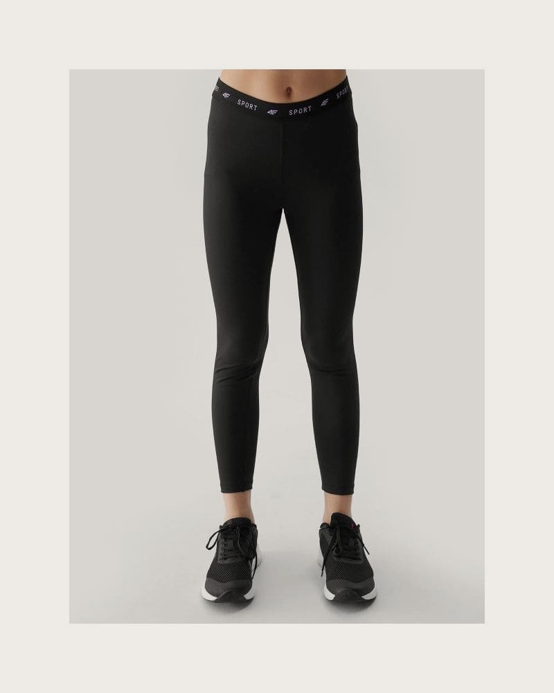 Dievčenské legíny 4F JUNIOR TIGHTS FNK-4FJWSS24TFTIF223-20S-DEEP BLACK – fotka 3