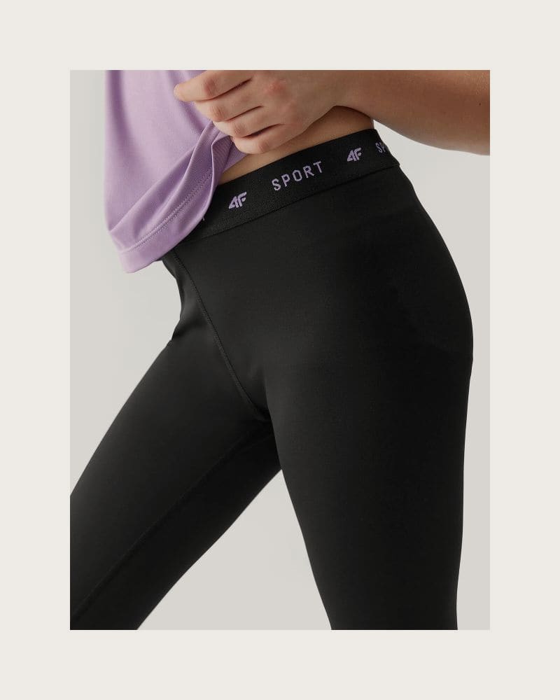 Dievčenské legíny 4F JUNIOR TIGHTS FNK-4FJWSS24TFTIF223-20S-DEEP BLACK – fotka 8