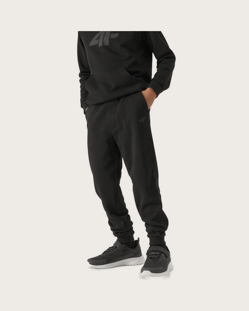 Chlapčenské tepláky 4F JUNIOR TROUSERS-4FJWSS24TTROM591-31S-NAVY – fotka 3