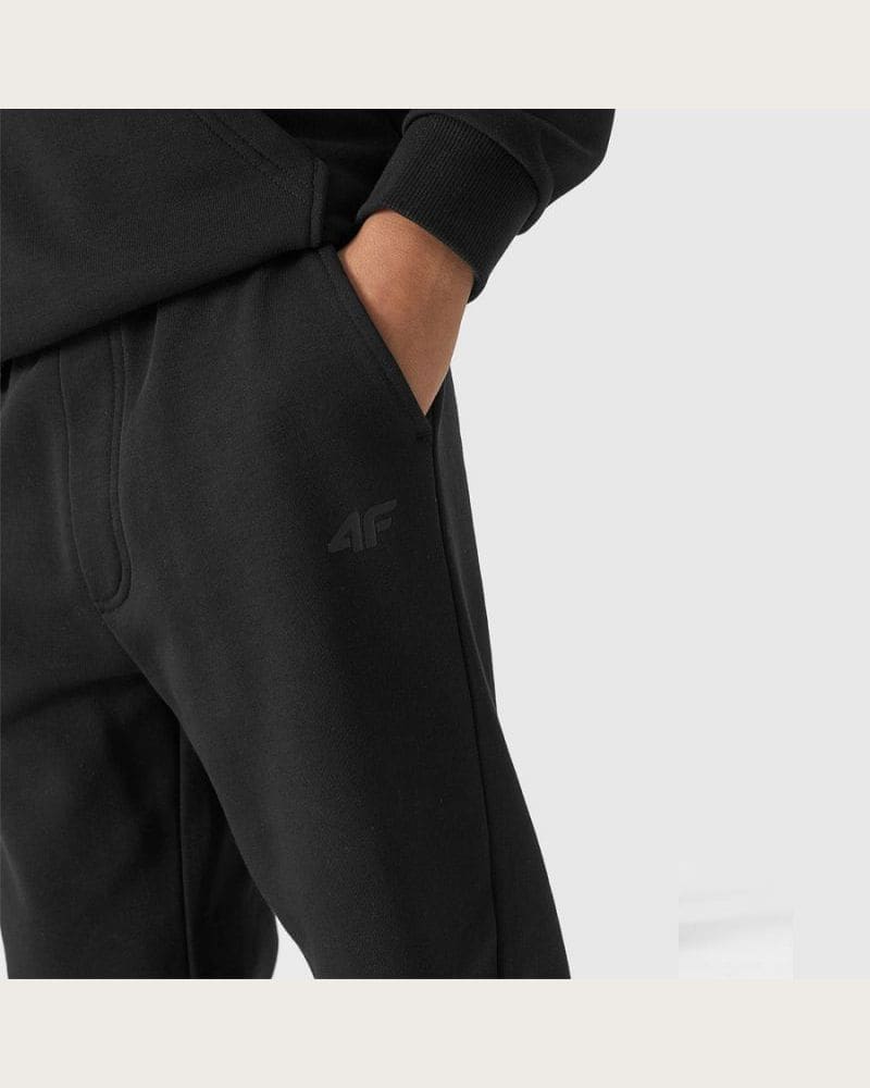 Chlapčenské tepláky 4F JUNIOR TROUSERS-4FJWSS24TTROM591-31S-NAVY – fotka 4