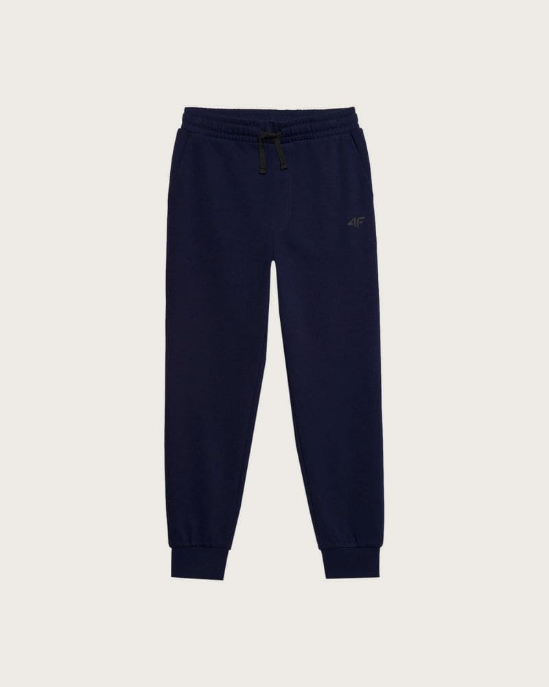 Chlapčenské tepláky 4F JUNIOR TROUSERS-4FJWSS24TTROM591-31S-NAVY – fotka 5