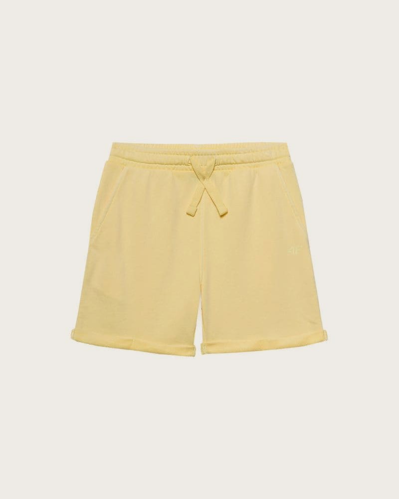 Chlapčenské teplákové kraťasy 4F JUNIOR SHORTS CAS-4FJWSS24TSHOM279-73S-LIGHT LEMON – fotka 6