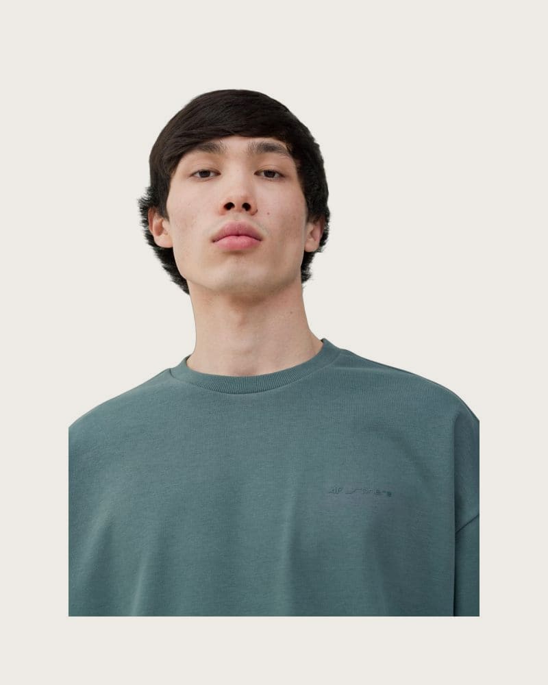 Pánska mikina 4F SWEATSHIRT-WSS24TSWSM1027-44S-OLIVE – fotka 2