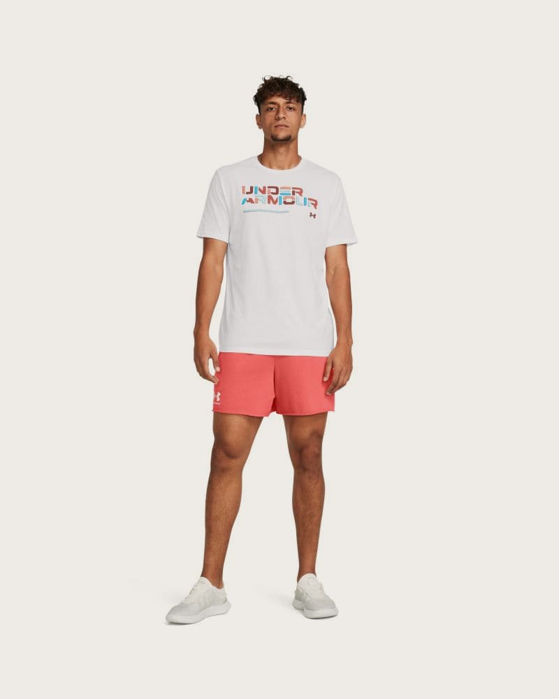 Pánske teplákové kraťasy UNDER ARMOUR UA Rival Terry 6in Short-PNK – fotka 6