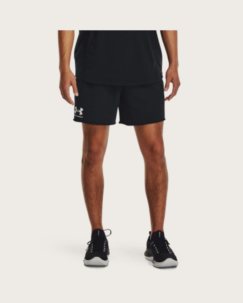 Pánske teplákové kraťasy UNDER ARMOUR UA Rival Terry 6in Short-BLK