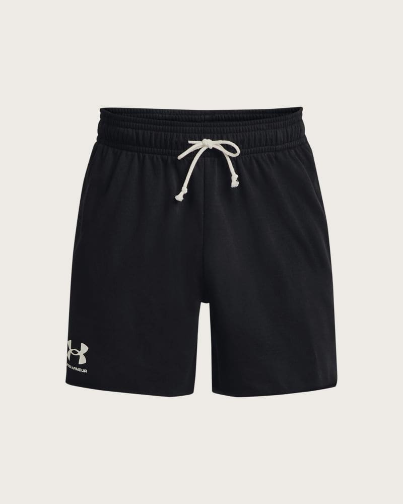 Pánske teplákové kraťasy UNDER ARMOUR UA Rival Terry 6in Short-BLK – fotka 5