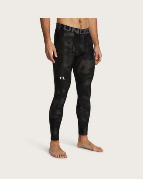 Pánske kompresné legíny UNDER ARMOUR UA HG Armour Printed Lgs-BLK