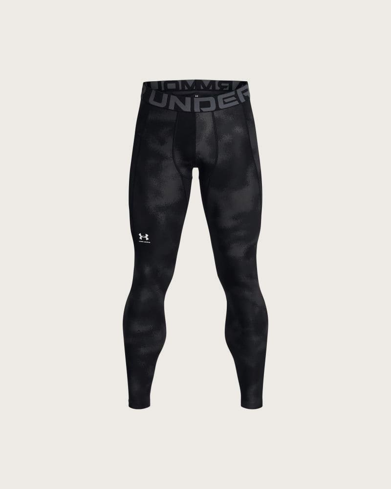 Pánske kompresné legíny UNDER ARMOUR UA HG Armour Printed Lgs-BLK – fotka 4