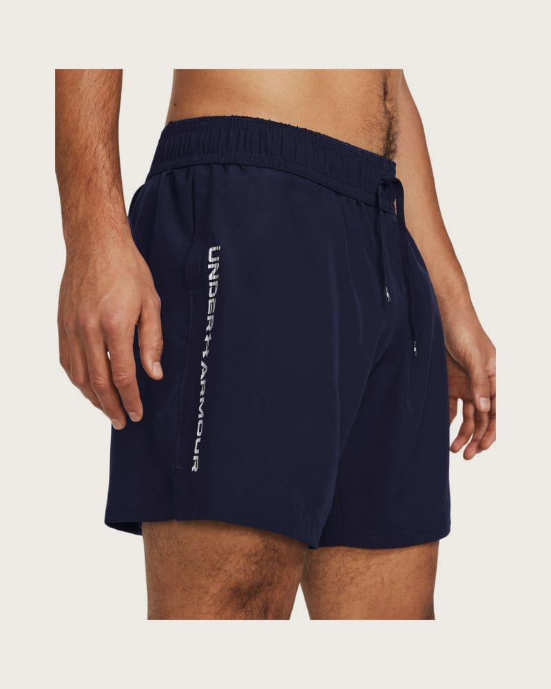 Pánske tréningové kraťasy UNDER ARMOUR UA Tech Woven Wordmark Short-NVY – fotka 5