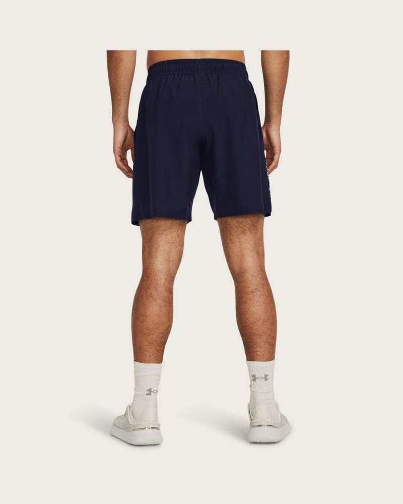 Pánske tréningové kraťasy UNDER ARMOUR UA Tech Woven Wordmark Short-NVY – fotka 6